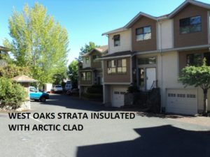 16 Unit Townhouse complex done with Arctic Clad Insulation, reduce summer heat and keep winter cold out!