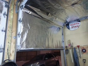 Single wide garage door insulated